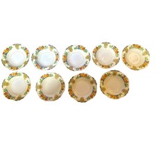 JOHN MADDOCK & SONS 1920’s Minerva Royal Ivory 9 Soup Salad Bowls 8” Round