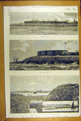 Old antique print - old, 1888