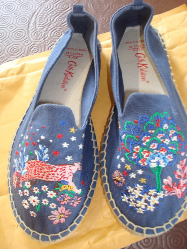 Cath kidston embroidered blue - embroidered,