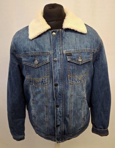 Firetrap denim trucker sherpa - denim,