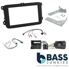 Double Din Stereo Fitting Kit + Steering Controls to fit VW Caddy 2015-20