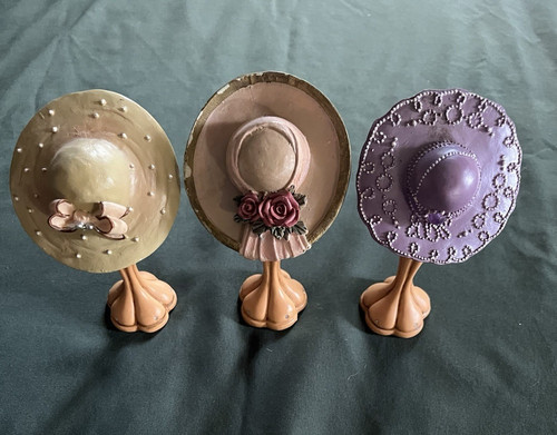 Lot vintage hats on - of, hat
