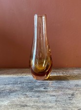 Vintage Murano Style Amber Art