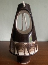 Jersey Pottery Plant Hanger Pot Planter Hanging Rope Vintage 1970s Retro Home