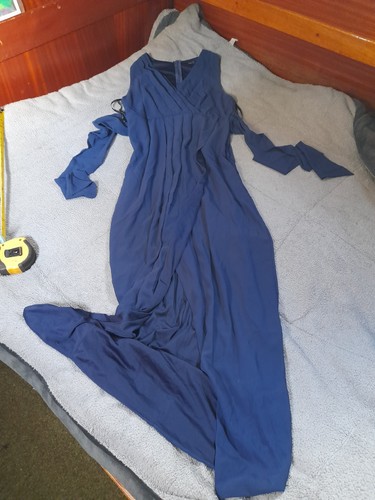 Evening dress cross front - evening,