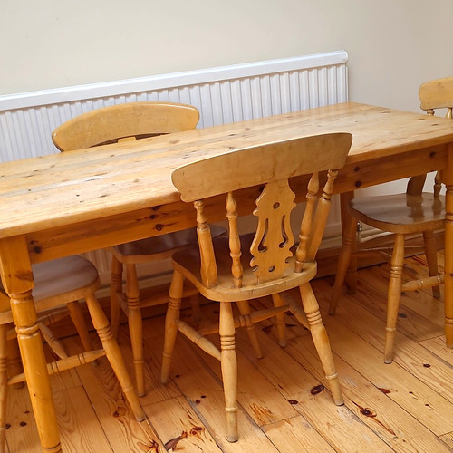Rectangular solid pine dining - rectangular,