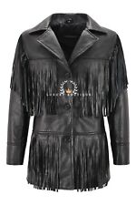 Women Western Fringes Leather