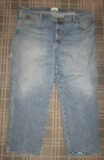 WRANGLER LADIES SIZE 24-26 MEN'S W44 L29 JEANS DENIM STRETCH VINTAGE STRAIGHT