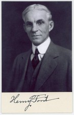 Henry Ford ~ Signed Authentic