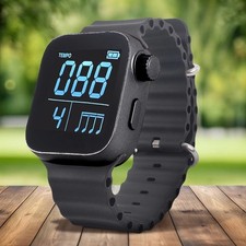 Wearable Vibrating Metronome Watch – Adjustable Strap for Running, Guitar, Piano