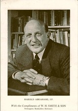 HAROLD ABRAHAMS  SIGNED PHOTO