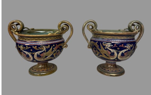 Pair antique italian - pair, dragon