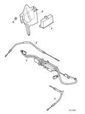Jaguar parkbrake cable 0 - jaguar, xk