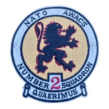 NATO AWACS Squadron 2 Air Force Military Cloth Badge / Patch