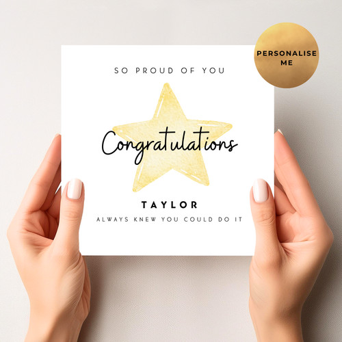 Personalised congratulations - personalised,