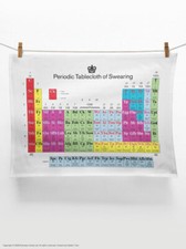 Modern Toss Gifts Funny RUDE Hilarious Period Table Swearing Novelty Tea Towel 