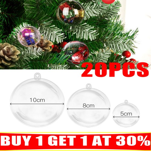 Clear fillable christmas - 20,