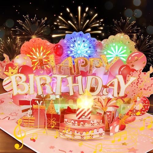 Musical birthday card with - birthday,