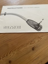 Original SME 3009 Series II  Improved Pick Up Arm Instructions Booklet