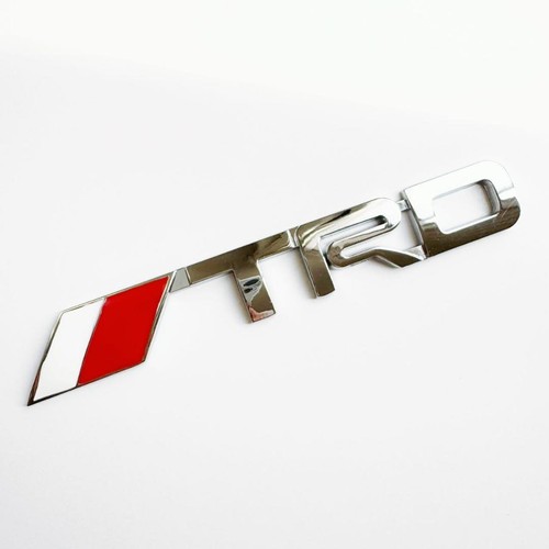 Trd metal emblem badge red - trd,