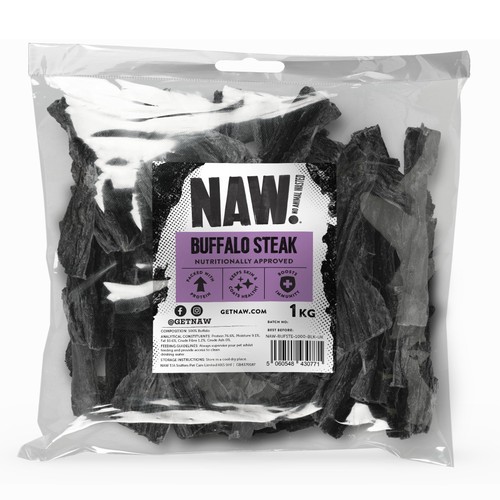 Buffalo steak strips for dogs - buffalo,