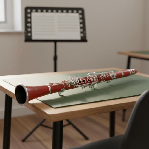 Red flat clarinet ergonomic - b-flat,