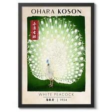 White Peacock by Ohara Koson