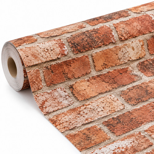 Red brick effect wallpaper - brick,