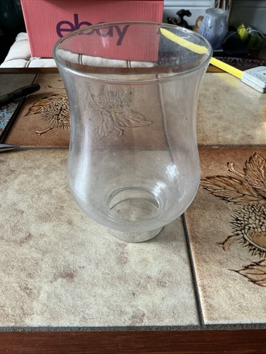 Transparent glass chimney lamp - transparent,
