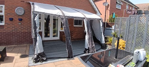 Air awning from outdoor - air,