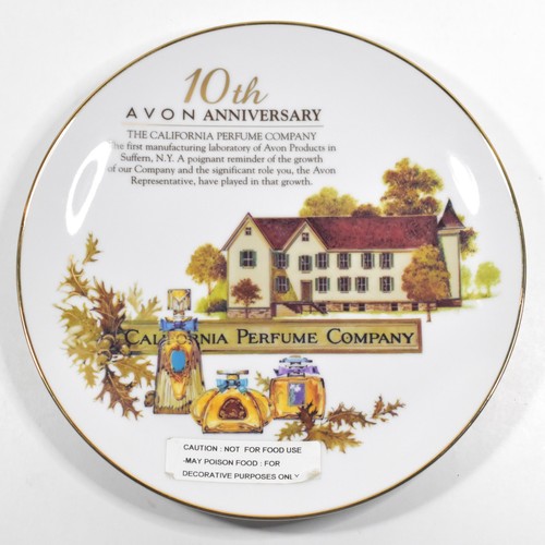 Avon commerative plate 10th - avon,