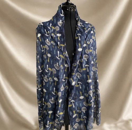Peony navy blue mushroom - peony,