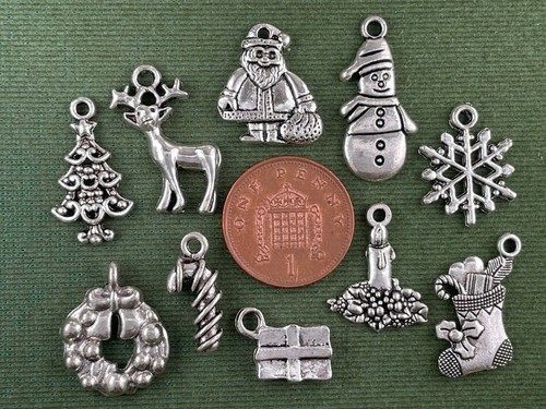 Mixed christmas charms - mixed,
