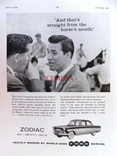 Ford 'ZODIAC' Saloon 1960 Motor Car Print #2 - Original Auto Advert