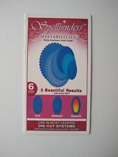 Spellbinders Nestabilities Petite Scalloped Ovals Large Dies 6 Pcs S4-139 Rare