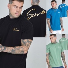 Sik Silk Mens Script T-Shirt