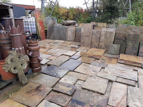 Antique reclaimed flags