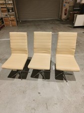 3 x Dwell Dinning Chairs White