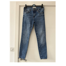 ZARA Women's Slim Fit Blue