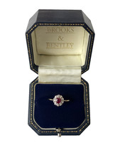 0.35ct Ruby and Diamond Ring