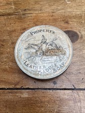 Antique Tin Can Propter´S Leather An Saddle Soap - Vintage - 11 CM - Advertising
