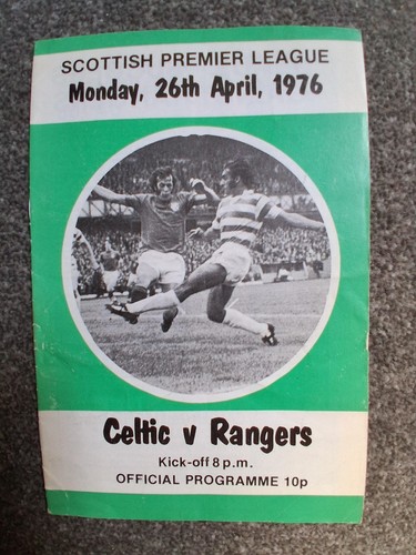 Football programme celtic - programme, v