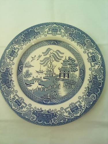 Dinner plate old willow - plate, &