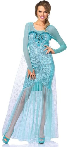 Fantasy snow queen - queen, dress