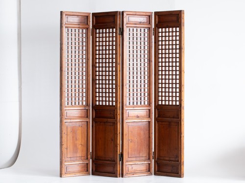 Chinese latticework screen - chinese,