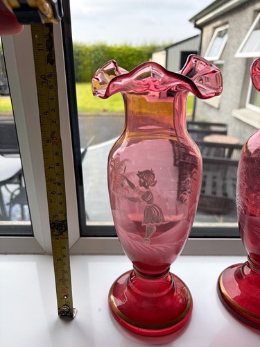 Victorian style glass vase - victorian-style,