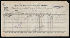 Original Railway Paperwork Item, Portpatrick & Wigtownshire Joint (My Ref  (No3)