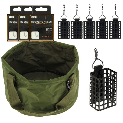 Fishing swim feeders - 5x, metal