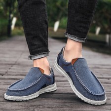 Mens Canvas Loafers Driving