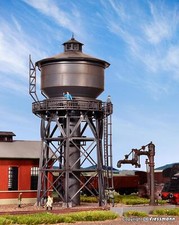 Water tower with filling crane